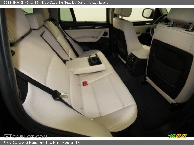 Black Sapphire Metallic / Oyster Nevada Leather 2011 BMW X3 xDrive 35i