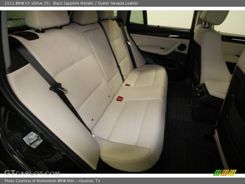 Black Sapphire Metallic / Oyster Nevada Leather 2011 BMW X3 xDrive 35i