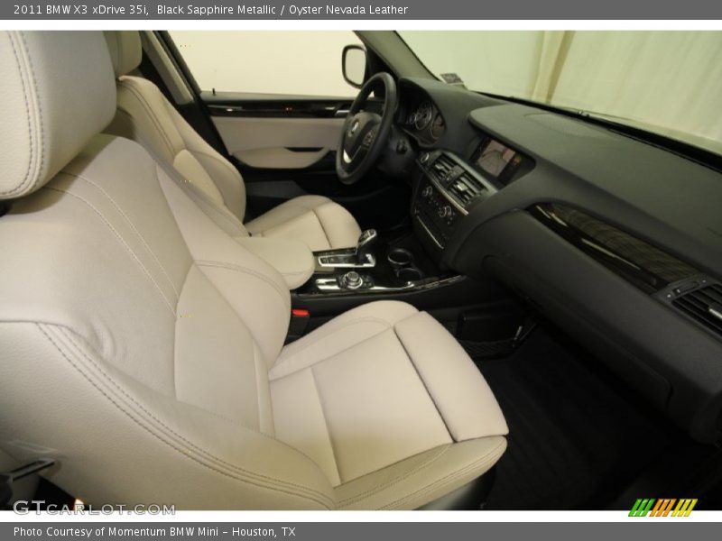 Black Sapphire Metallic / Oyster Nevada Leather 2011 BMW X3 xDrive 35i