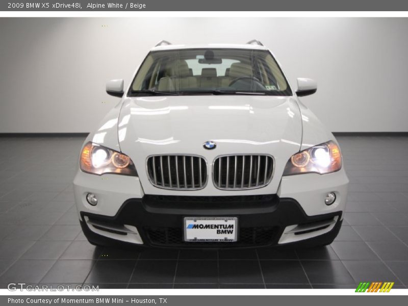 Alpine White / Beige 2009 BMW X5 xDrive48i
