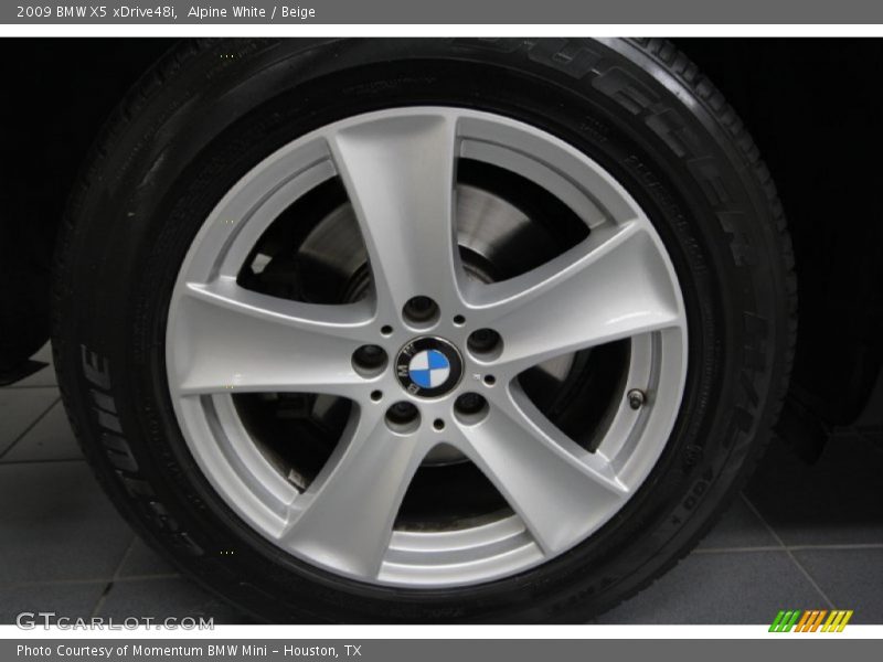 Alpine White / Beige 2009 BMW X5 xDrive48i