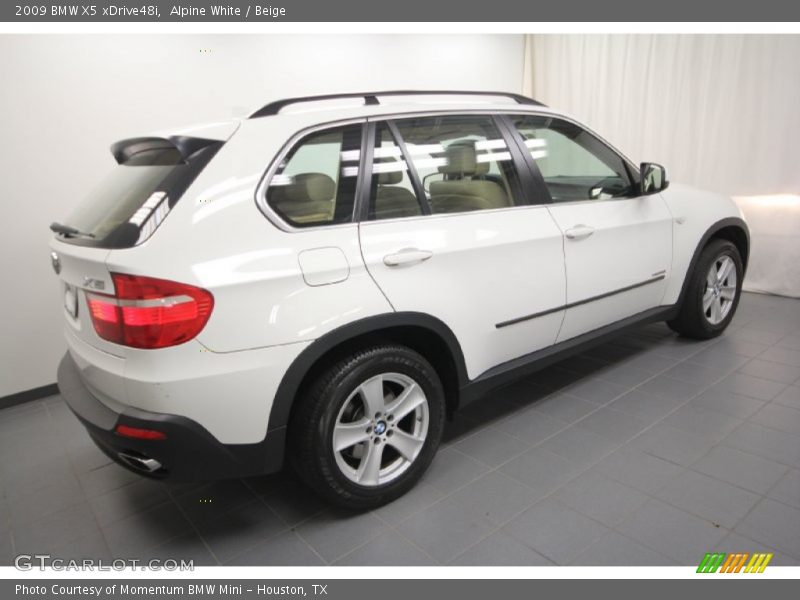 Alpine White / Beige 2009 BMW X5 xDrive48i