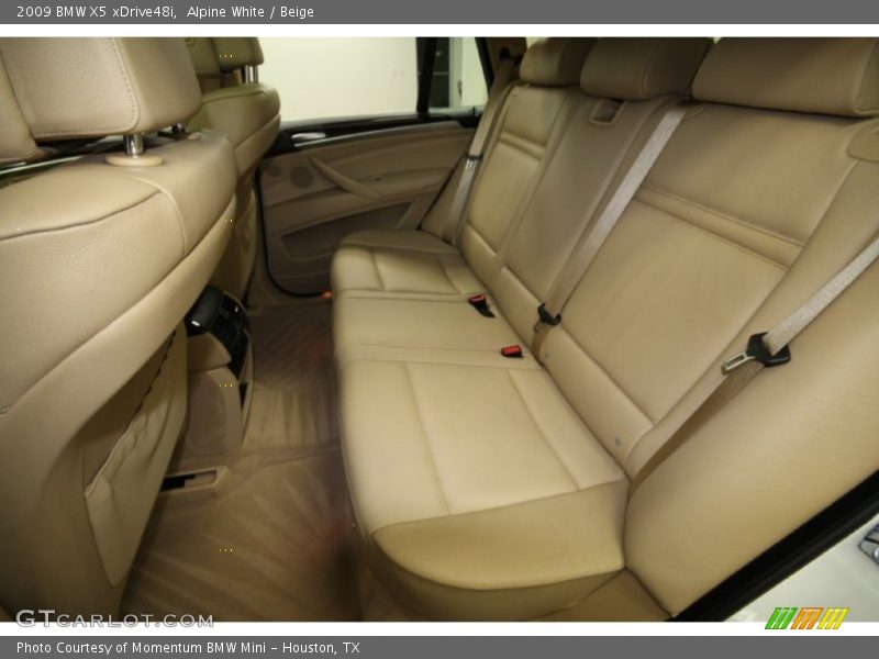 Alpine White / Beige 2009 BMW X5 xDrive48i