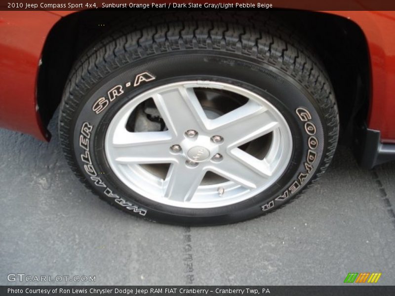 Sunburst Orange Pearl / Dark Slate Gray/Light Pebble Beige 2010 Jeep Compass Sport 4x4