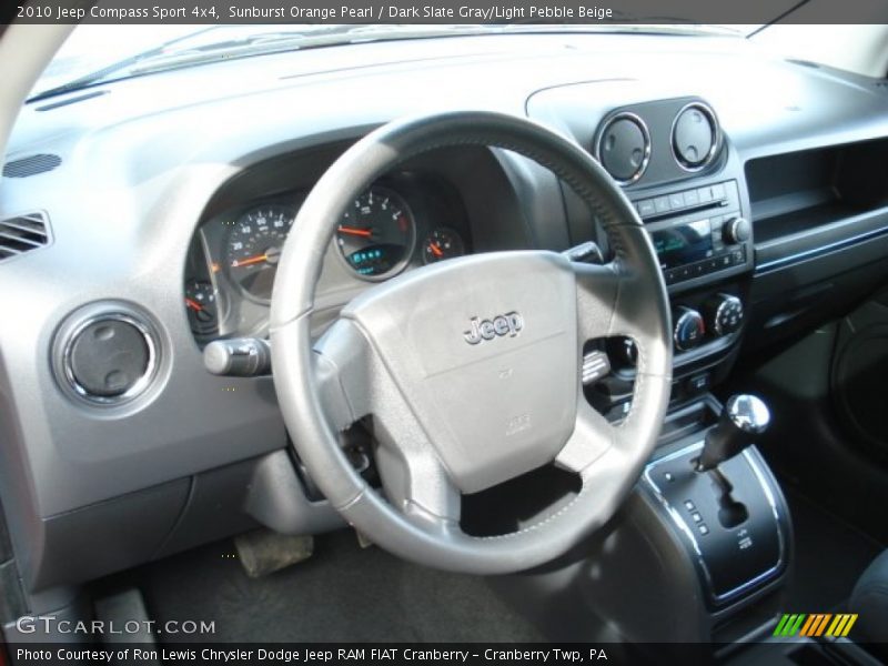 Sunburst Orange Pearl / Dark Slate Gray/Light Pebble Beige 2010 Jeep Compass Sport 4x4