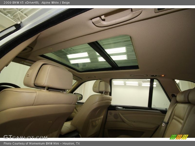 Alpine White / Beige 2009 BMW X5 xDrive48i