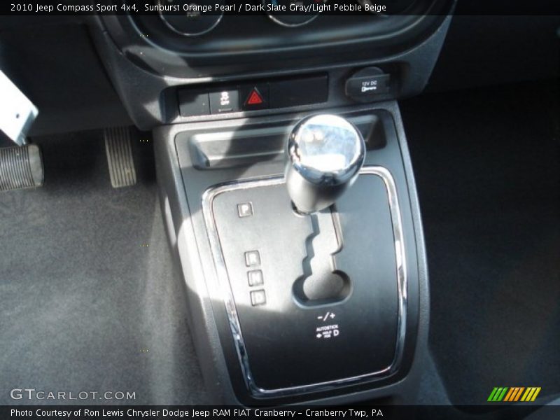 Sunburst Orange Pearl / Dark Slate Gray/Light Pebble Beige 2010 Jeep Compass Sport 4x4