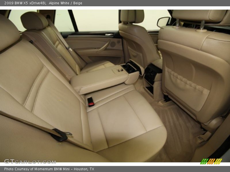Alpine White / Beige 2009 BMW X5 xDrive48i
