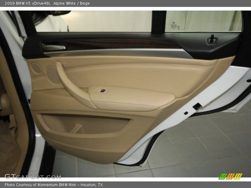 Alpine White / Beige 2009 BMW X5 xDrive48i