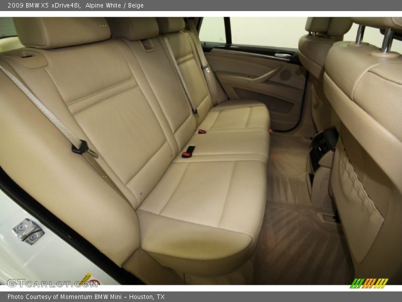 Alpine White / Beige 2009 BMW X5 xDrive48i