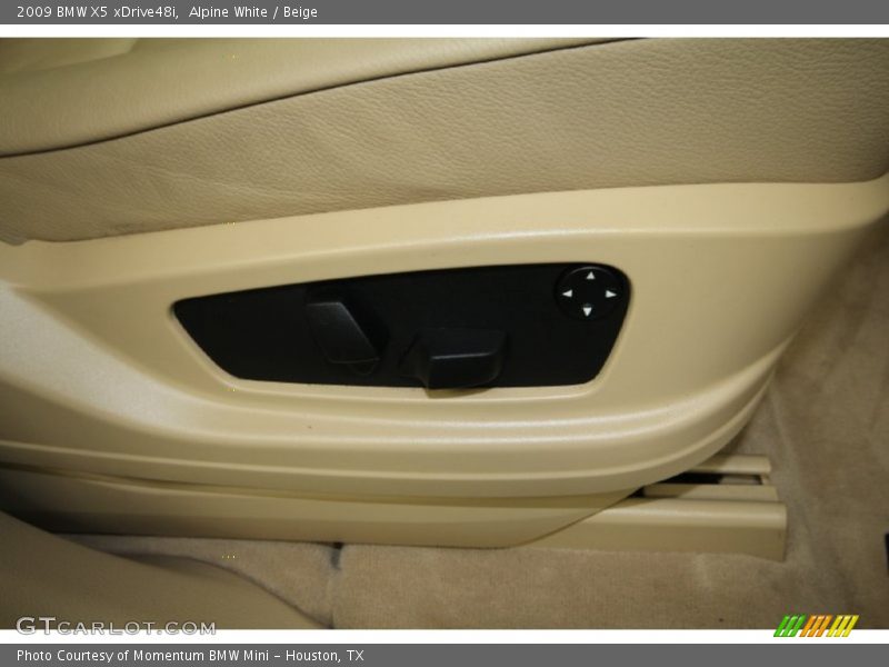 Alpine White / Beige 2009 BMW X5 xDrive48i