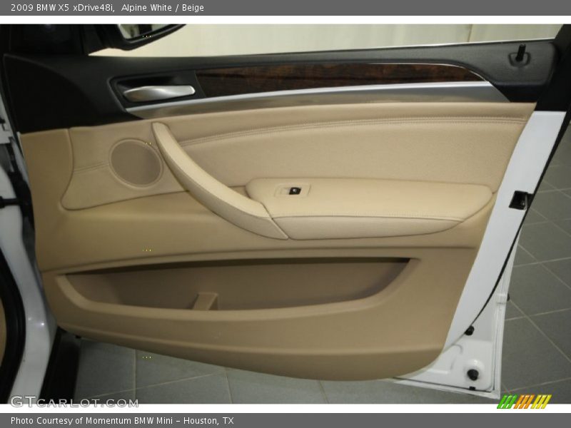 Alpine White / Beige 2009 BMW X5 xDrive48i