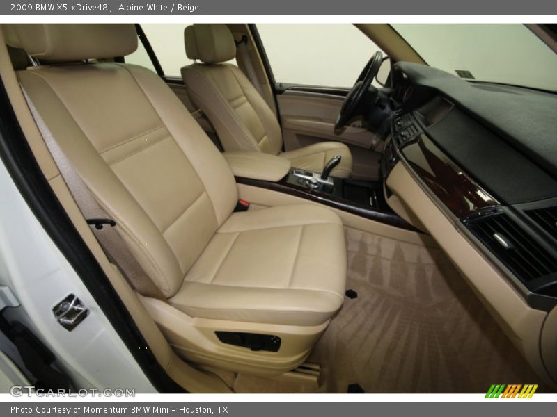 Alpine White / Beige 2009 BMW X5 xDrive48i