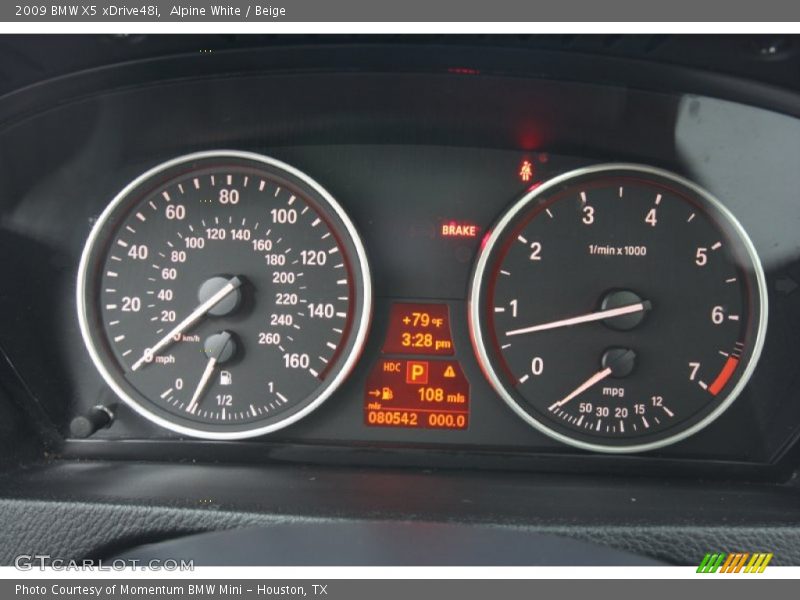 Alpine White / Beige 2009 BMW X5 xDrive48i