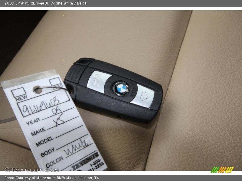 Alpine White / Beige 2009 BMW X5 xDrive48i