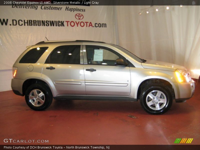 Silverstone Metallic / Light Gray 2008 Chevrolet Equinox LS AWD