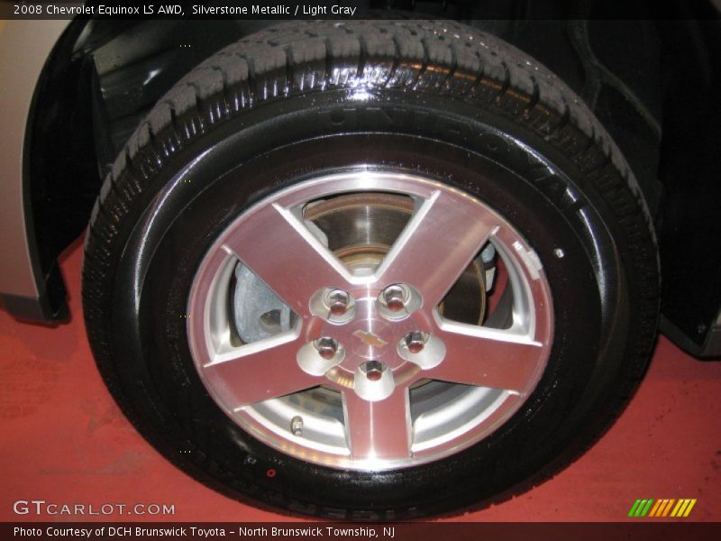 Silverstone Metallic / Light Gray 2008 Chevrolet Equinox LS AWD