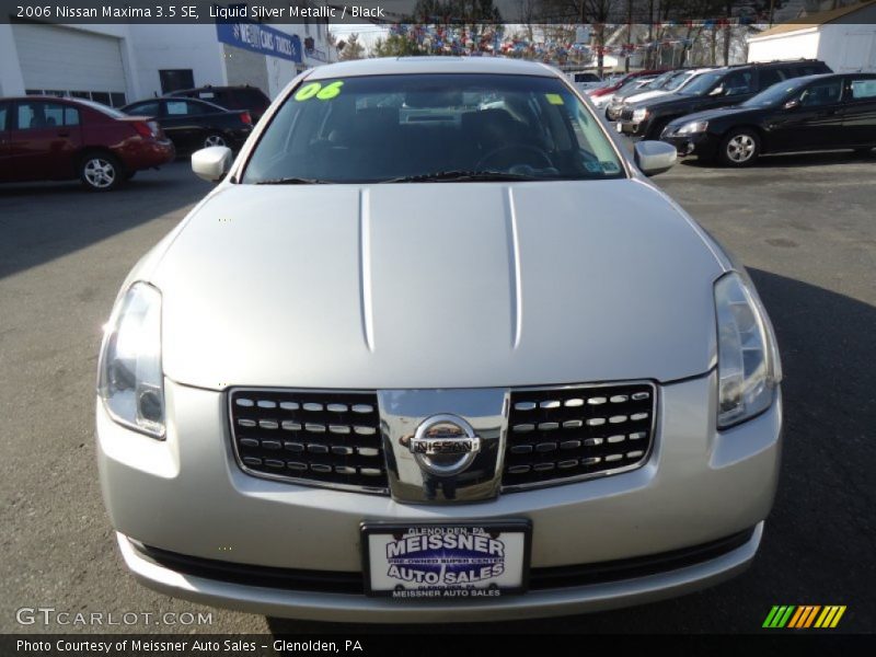 Liquid Silver Metallic / Black 2006 Nissan Maxima 3.5 SE