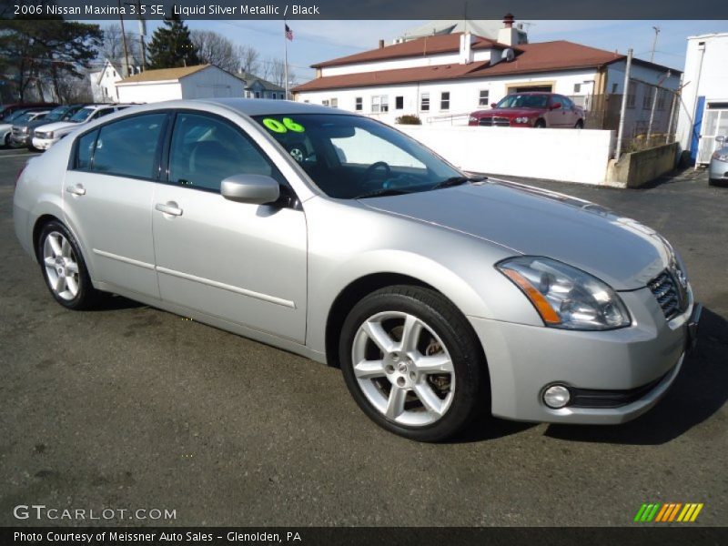 Liquid Silver Metallic / Black 2006 Nissan Maxima 3.5 SE