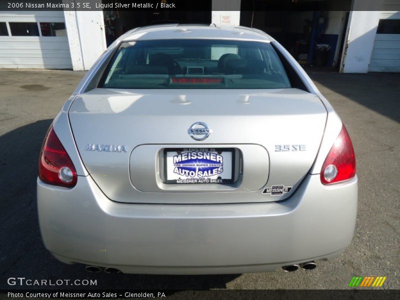 Liquid Silver Metallic / Black 2006 Nissan Maxima 3.5 SE