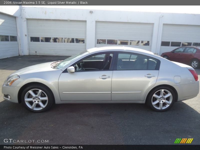 Liquid Silver Metallic / Black 2006 Nissan Maxima 3.5 SE