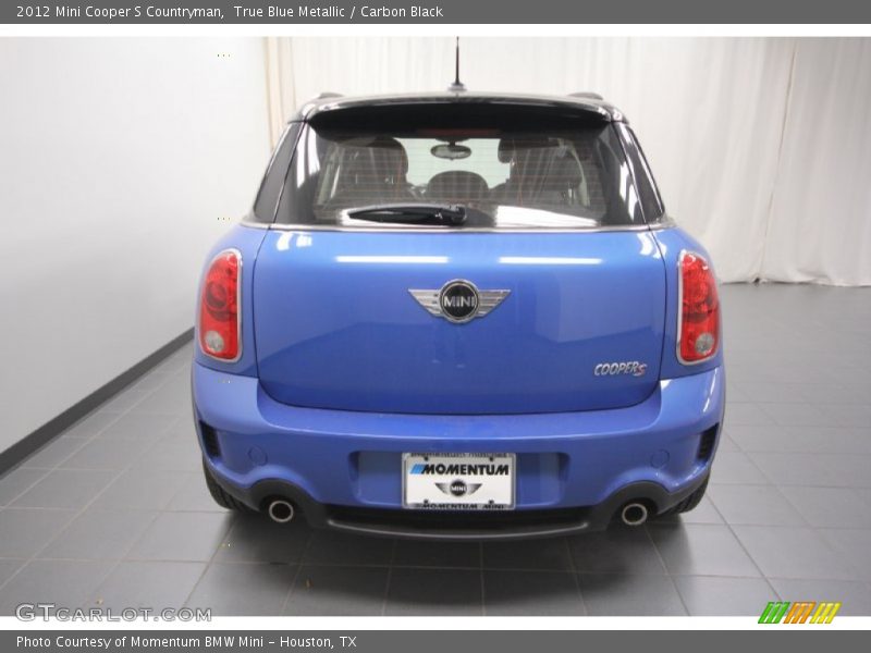 True Blue Metallic / Carbon Black 2012 Mini Cooper S Countryman