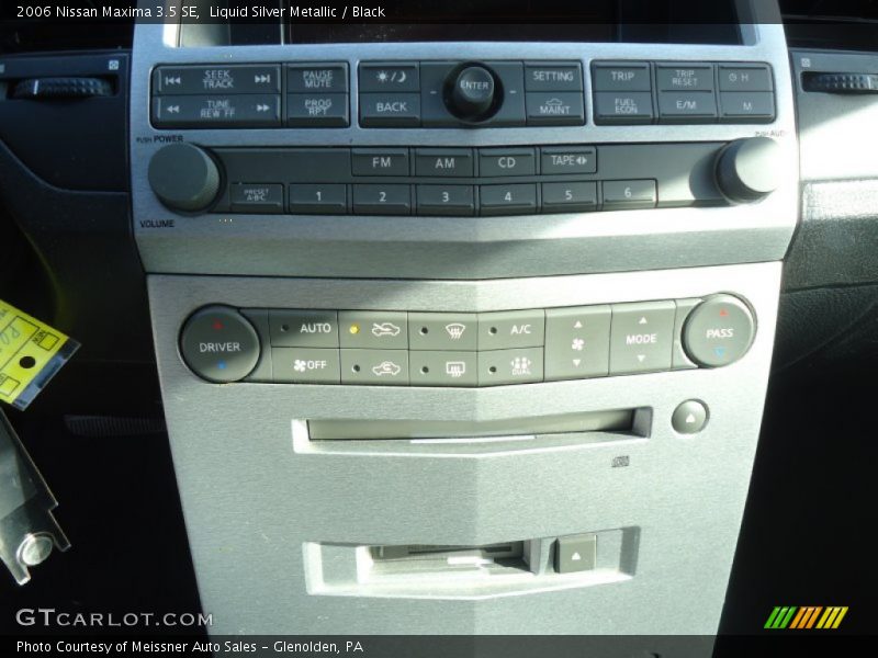 Liquid Silver Metallic / Black 2006 Nissan Maxima 3.5 SE