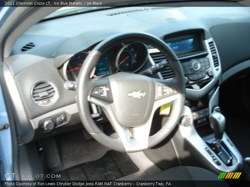 Ice Blue Metallic / Jet Black 2011 Chevrolet Cruze LT