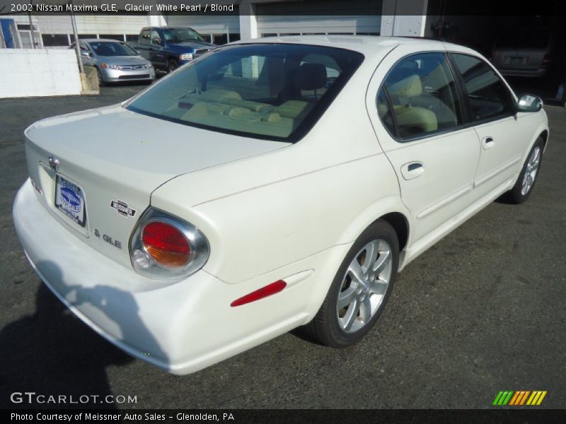 Glacier White Pearl / Blond 2002 Nissan Maxima GLE