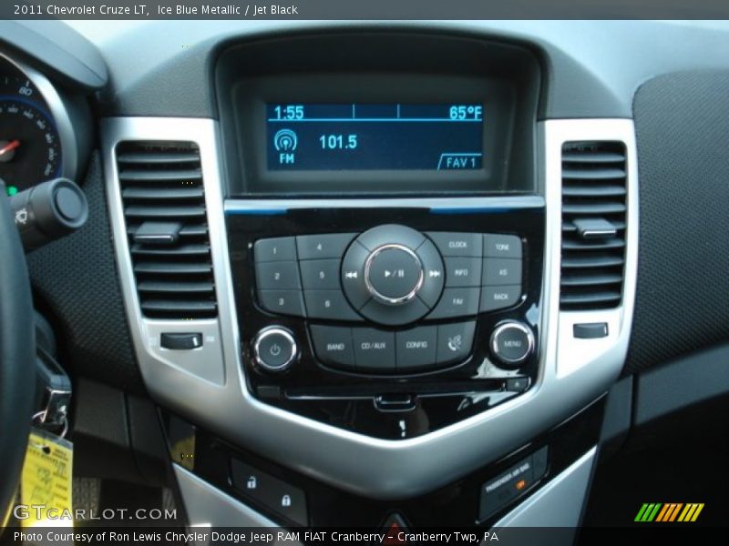 Ice Blue Metallic / Jet Black 2011 Chevrolet Cruze LT