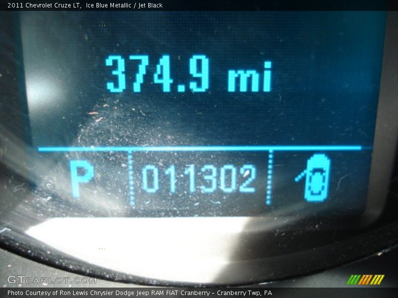 Ice Blue Metallic / Jet Black 2011 Chevrolet Cruze LT