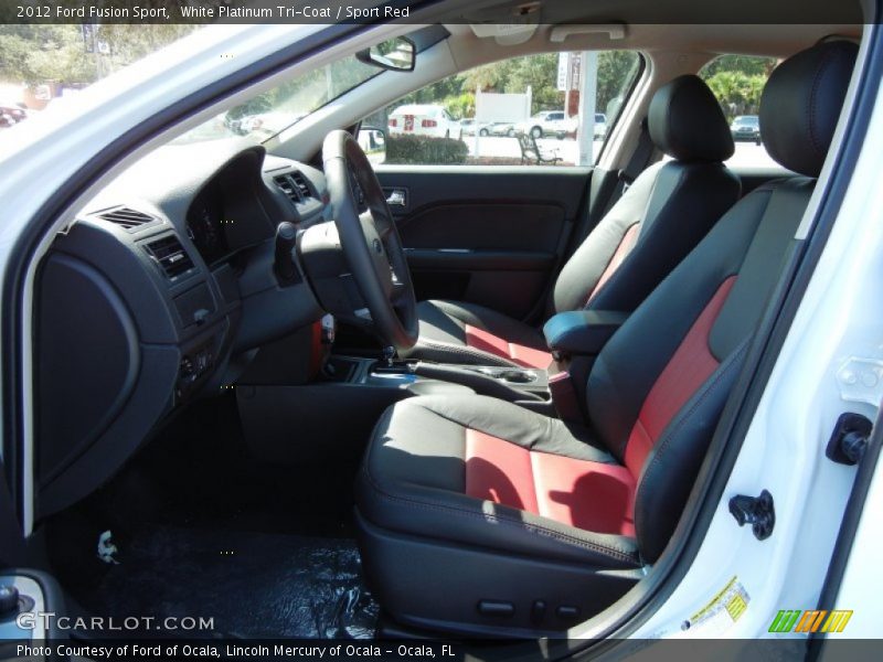 Front Seat of 2012 Fusion Sport