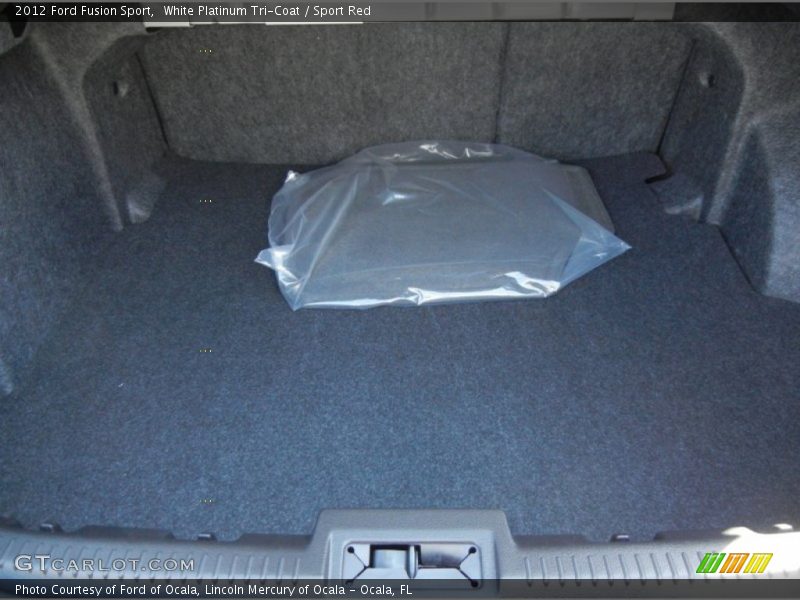 White Platinum Tri-Coat / Sport Red 2012 Ford Fusion Sport