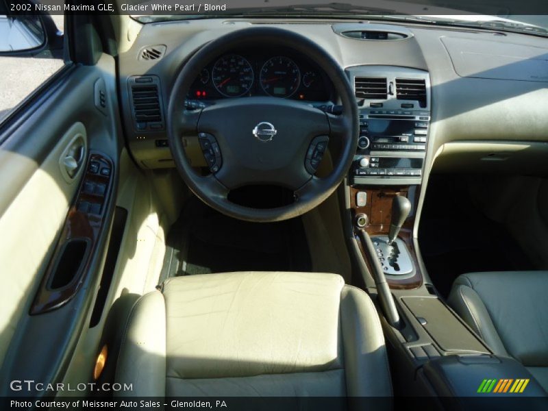 Glacier White Pearl / Blond 2002 Nissan Maxima GLE