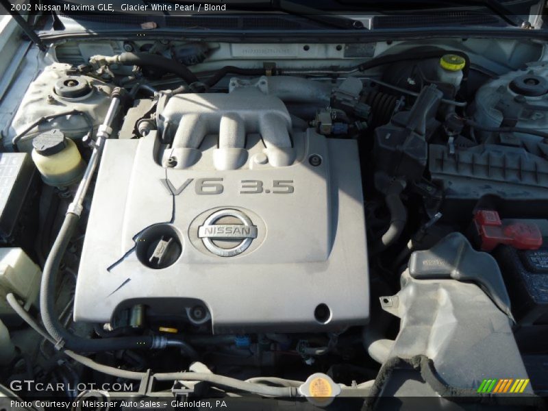 Glacier White Pearl / Blond 2002 Nissan Maxima GLE