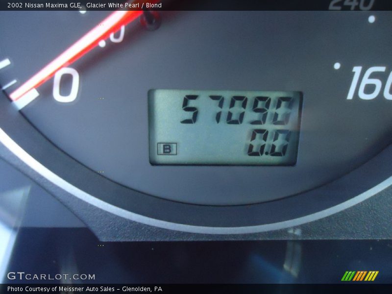 Glacier White Pearl / Blond 2002 Nissan Maxima GLE