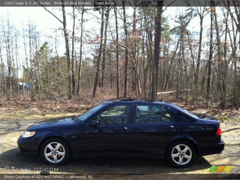 Midnight Blue Metallic / Sand Beige 2003 Saab 9-5 Arc Sedan
