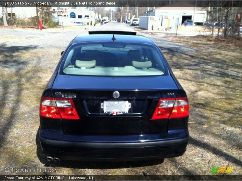 Midnight Blue Metallic / Sand Beige 2003 Saab 9-5 Arc Sedan