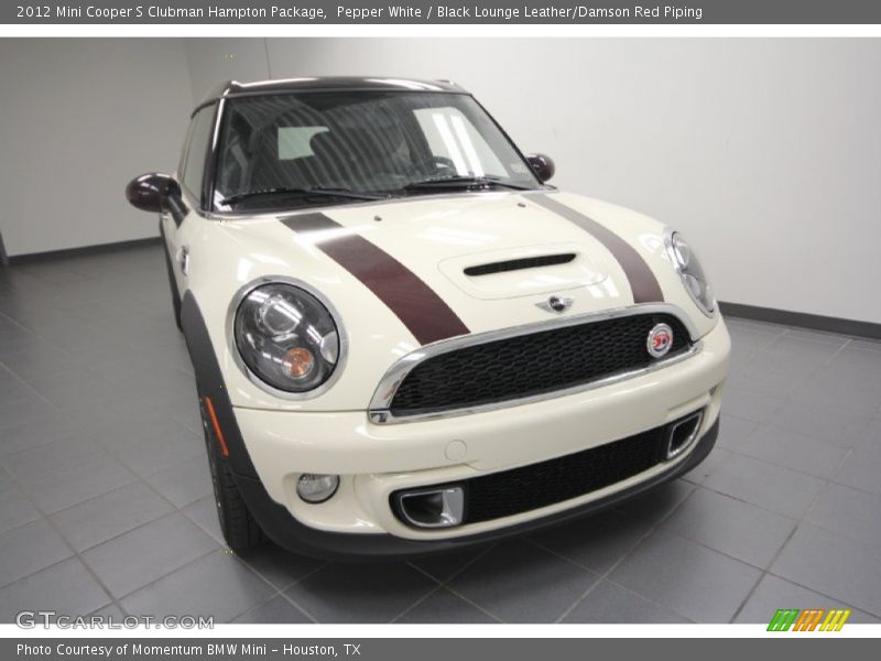 Pepper White / Black Lounge Leather/Damson Red Piping 2012 Mini Cooper S Clubman Hampton Package
