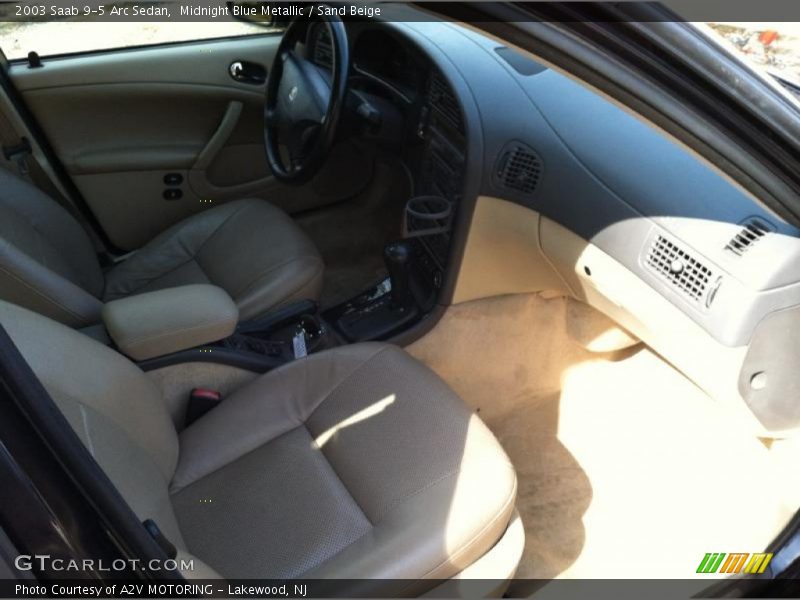 Midnight Blue Metallic / Sand Beige 2003 Saab 9-5 Arc Sedan
