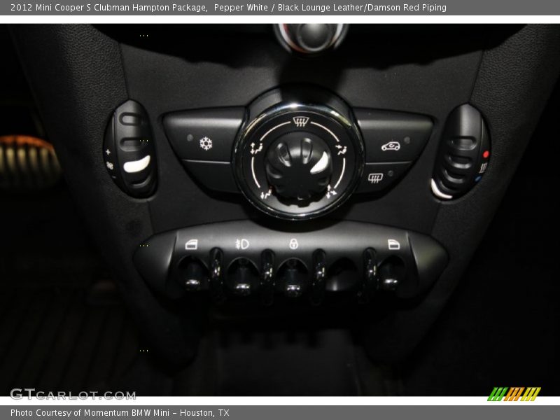 Pepper White / Black Lounge Leather/Damson Red Piping 2012 Mini Cooper S Clubman Hampton Package