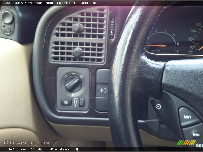 Midnight Blue Metallic / Sand Beige 2003 Saab 9-5 Arc Sedan