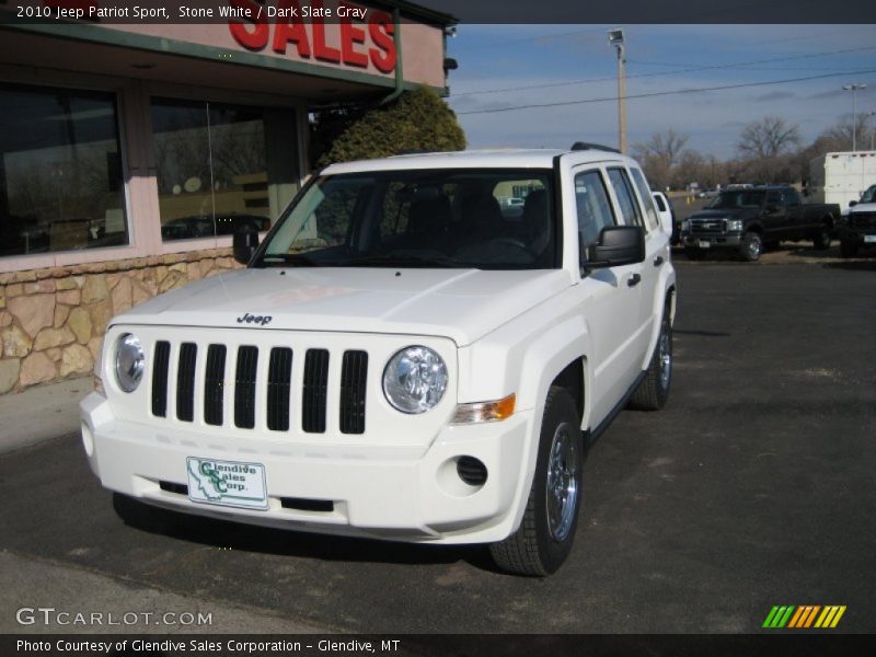 Stone White / Dark Slate Gray 2010 Jeep Patriot Sport