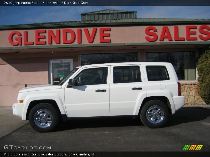 Stone White / Dark Slate Gray 2010 Jeep Patriot Sport