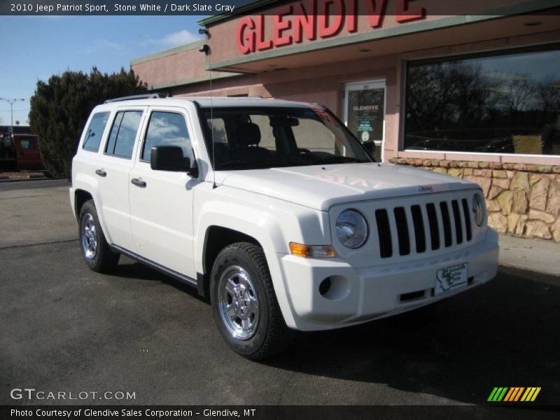 Stone White / Dark Slate Gray 2010 Jeep Patriot Sport