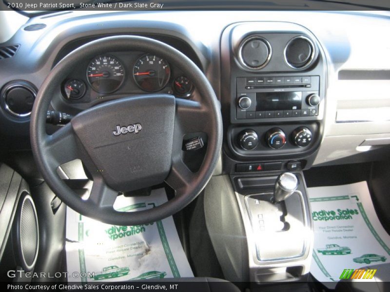 Stone White / Dark Slate Gray 2010 Jeep Patriot Sport