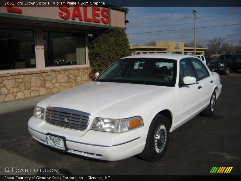Vibrant White / Light Graphite 2001 Ford Crown Victoria