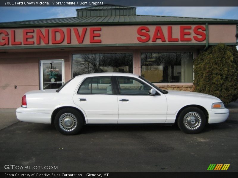 Vibrant White / Light Graphite 2001 Ford Crown Victoria