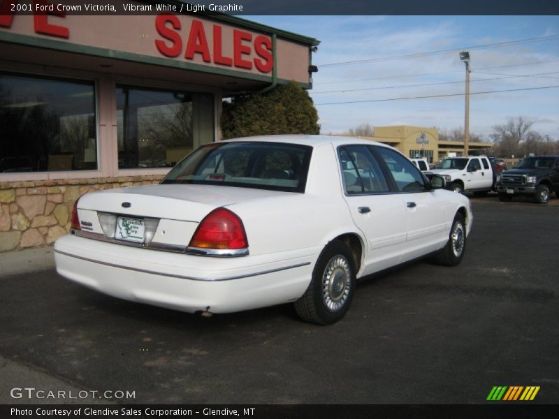 Vibrant White / Light Graphite 2001 Ford Crown Victoria