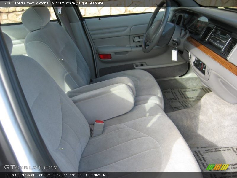 Vibrant White / Light Graphite 2001 Ford Crown Victoria